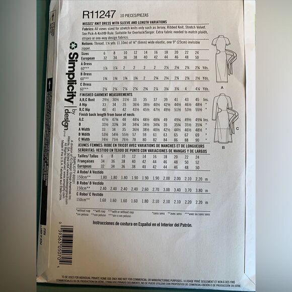 Dress pattern   - Picture 2 of 2